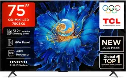 TCL 189 cm (75 inch) Ultra HD (4K) Mini LED Smart Google TV 2025 Edition with High HDR Brightness | 312+ Dimming Zones |