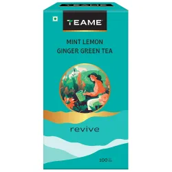 TE-A-ME Refreshing Ginger Mint Lemon Green Tea Bags 100Pcs