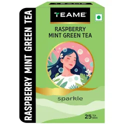 TE-A-ME Green Teabags Raspberry and Mint Flavour 25 pcs