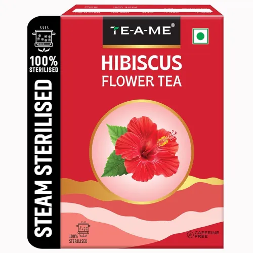 Image of TE-A-ME - Hibiscus Tea - 50 gm (50+ Cups) | Supports - SKIN GLOW ENHANCING | Flower Based - Herbal |