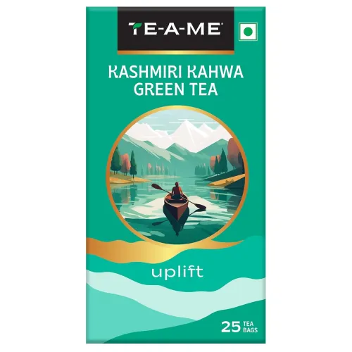Image of TE-A-ME Kashmiri Kahwa Green Teabags 25 pcs | Green-Tea | Kashmiri Kahwa | Kahwa Kashmiri | Diwali Gift