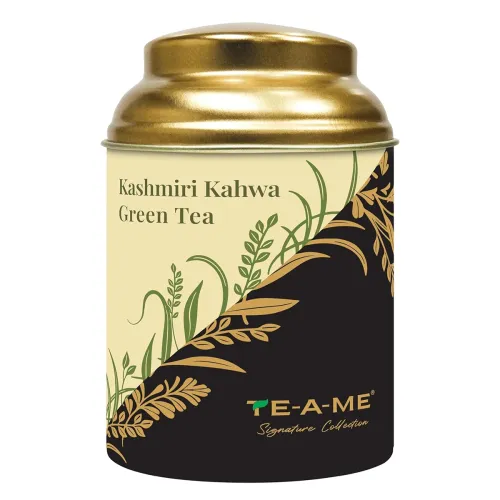 Image of TE-A-ME Kashmiri Kahwa Green Tea Tin 50gm 