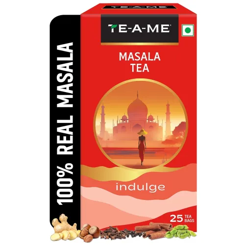 Image of TE-A-ME Masala Tea - 25 Tea Bags (Enveloped) | Real - Masala Tea Bags | Masala Chai Tea Bags