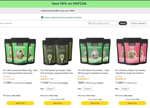 Image of Japanese Matcha tea powder 