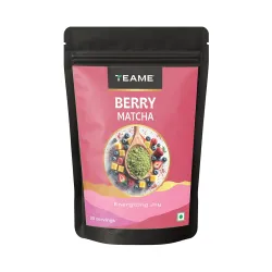 TE-A-ME Berry Matcha Tea Powder, 50g (33 Servings) | Tasty Macha | No Artificial Sweeteners | Premium Grade | Ceremonial