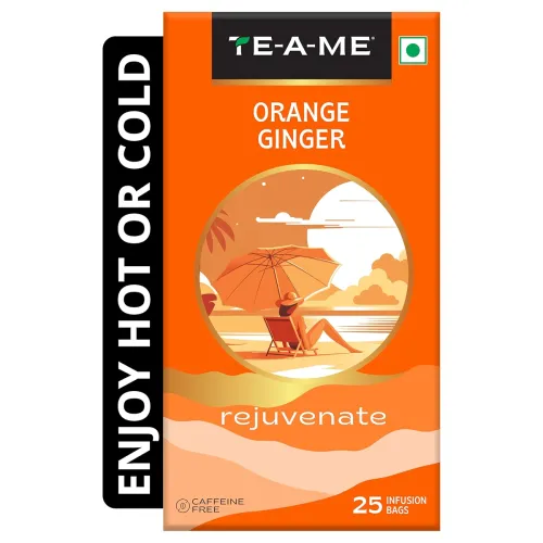 Image of TE-A-ME Orange Ginger Herbal Tea Bags 25 pcs 
