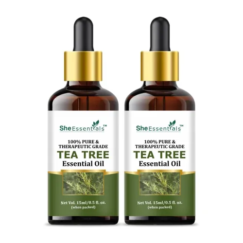 Image of Tea Tree Essential Oil to Control Excess Sebum 2x15ml