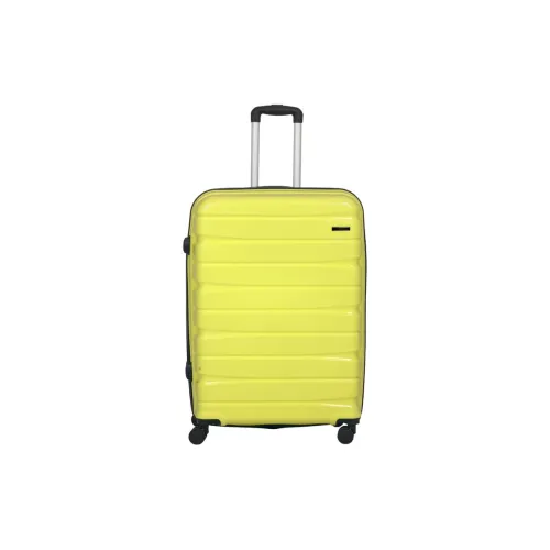 Image of Teakwood Large 8-Wheel Trolley Bag (Lime Green)
