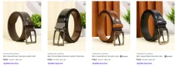 Teakwood Leathers Belts upto 91% Discount