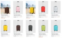 Teakwood Leathers Cabin Trolley Bag From ₹849