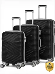 Teakwood Leathers Hard Body Luggage Set Of 3