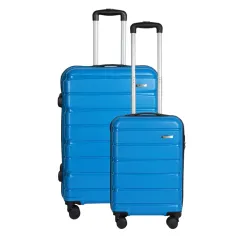 TEAKWOOD LEATHERS Hardside Wheels Trolley Bag (55cm, 65cm)