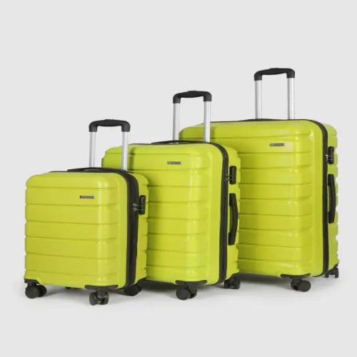 Image of Teakwood Leathers India Hard-Sided Trolley Bag Set of 3