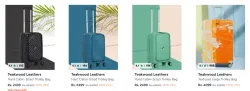 Teakwood Leathers Luggage at 90% discount 