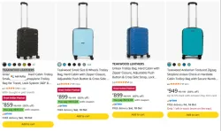 TEAKWOOD LEATHERS Luggage at minimum 85% Discount