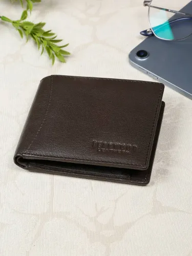 Image of Teakwood Leathers Men Casual Brown Genuine Leather Wallet 
