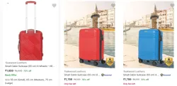 Teakwood Leathers Suitcases at minimum 70% Discount