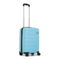 TEAKWOOD LEATHERS Unisex 8 Wheels Trolley Bag Hard Cabin with Zipper Closure