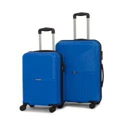 Teakwood Set of 2 8 Wheels Trolley Bag