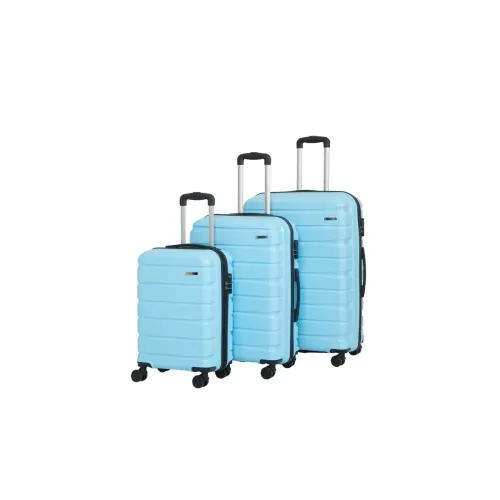 Image of Teakwood Small-Medium-Large 8 Wheels Trolley Bag