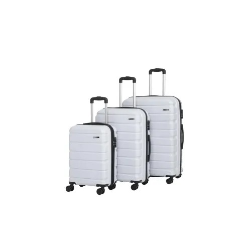 Image of Teakwood Small-Medium-Large 8 Wheels Trolley Bag (Set of 3)