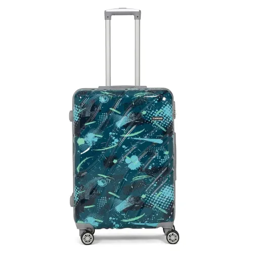 Image of Teakwood World Small 65 cm Check in Size Trolley Bag Polycarbonate 360 Degree 8 Wheels Luggage Bag