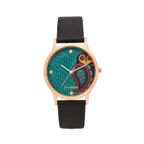 Image of TEAL BY CHUMBAK Round Dial Analog Watch 