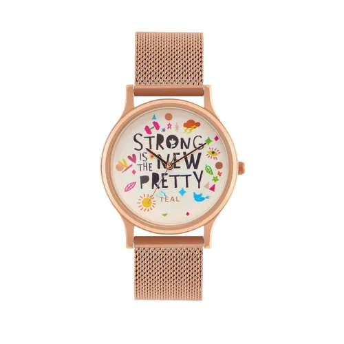Image of TEAL BY CHUMBAK Round Dial Analog Watch for Women