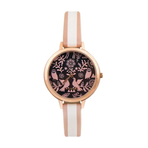 Image of TEAL BY CHUMBAK Round Dial Analog Watch