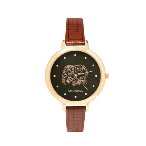 Image of TEAL BY CHUMBAK Round Dial Analog Hand Watch