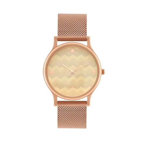 Image of TEAL BY CHUMBAK Round Dial Analog Women Watch