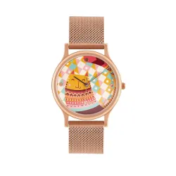 TEAL BY CHUMBAK Chevron Analog Women’s Watch