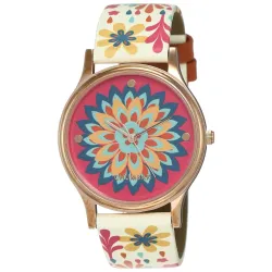 TEAL BY CHUMBAK Round Dial Analog Watch for Women