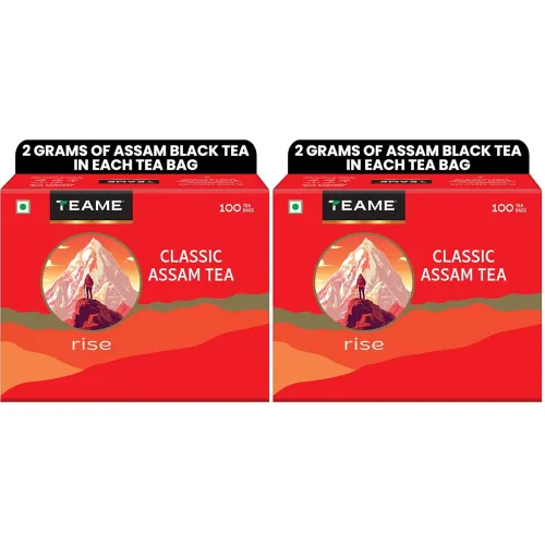 Image of TE-A-ME Classic Assam Tea Bags 100 | Black Tea Bags | Assam Teabags (Pack of 2)