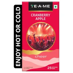 TE-A-ME Cranberry Apple Tea - 25 Tea Bags