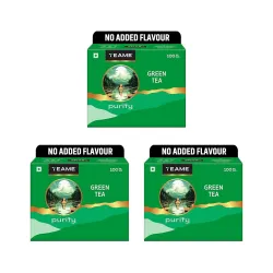TE-A-ME Green Tea 100 Bags | Green Tea Bags (Pack of 3)