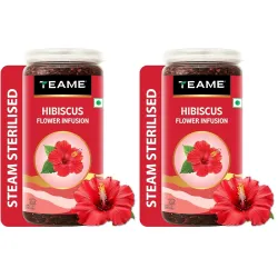 TE-A-ME - Hibiscus Tea - 100 gm (100+ Cups) | Supports - SKIN GLOW ENHANCING