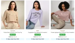 TEAMSPIRIT Women Crop Top Starting At @₹150