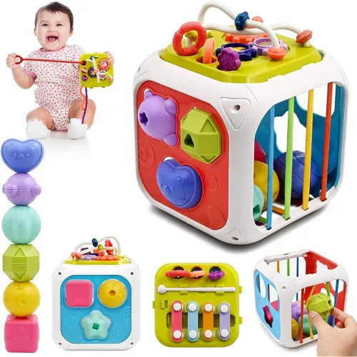Image of TEC TAVAKKAL Montessori 7 in 1 Baby Sensory Toy for Kids 