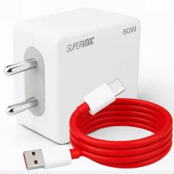 TechBlaze 80W SuperVOOC Wall Charger with Detachable Cable