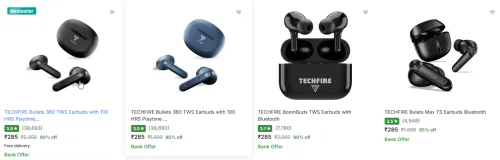 Image of TECHFIRE Bullets 360 TWS Earbuds Up to 90% Discount