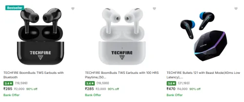 Image of TECHFIRE Earbuds @ Up to 90% Discount