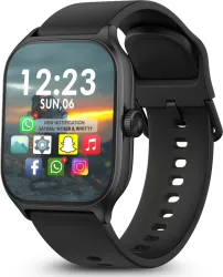 TECHIO H9 PRO MAX SMART WATCH. Smartwatch (Black Strap, FREE)