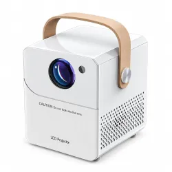 TECHNOVIEW Projector, 1080P and 4K Input Support, Android 11, Electronic Focus, Auto Keystone, WiFi/BT, Support OTT Apps, USB, HDMI, (White)