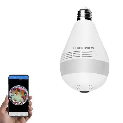 Image of TECHNOVIEW Fisheye 360 Smart Bulb Camera