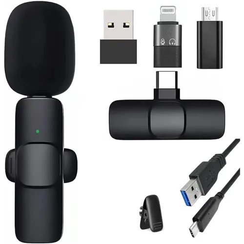 Image of TECHNOVIEW Wireless Lavalier Microphone Set