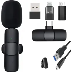 TECHNOVIEW Wireless Lavalier Microphone Set