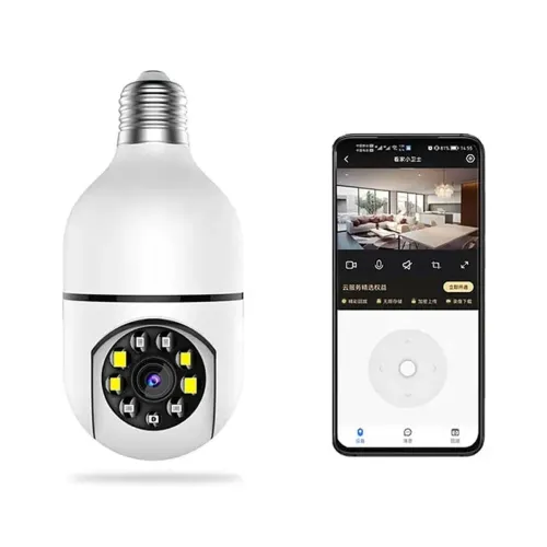 Image of TECHNOVIEW 1080P HD Bulb Light Wireless IP Camera