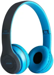 Techobucks P47 Wireless Extra Bass Headphones Blue