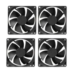 TechSupreme DC 12V Cooling Fan for PC (PACK OF 4)
